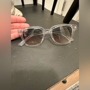 SUPER cute NEW Unisex Rayban Clear Sunglasses